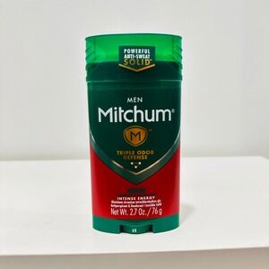Mitchum Men Triple Odor Defense Intense Energy Invisible Solid Deodorant 2.7oz